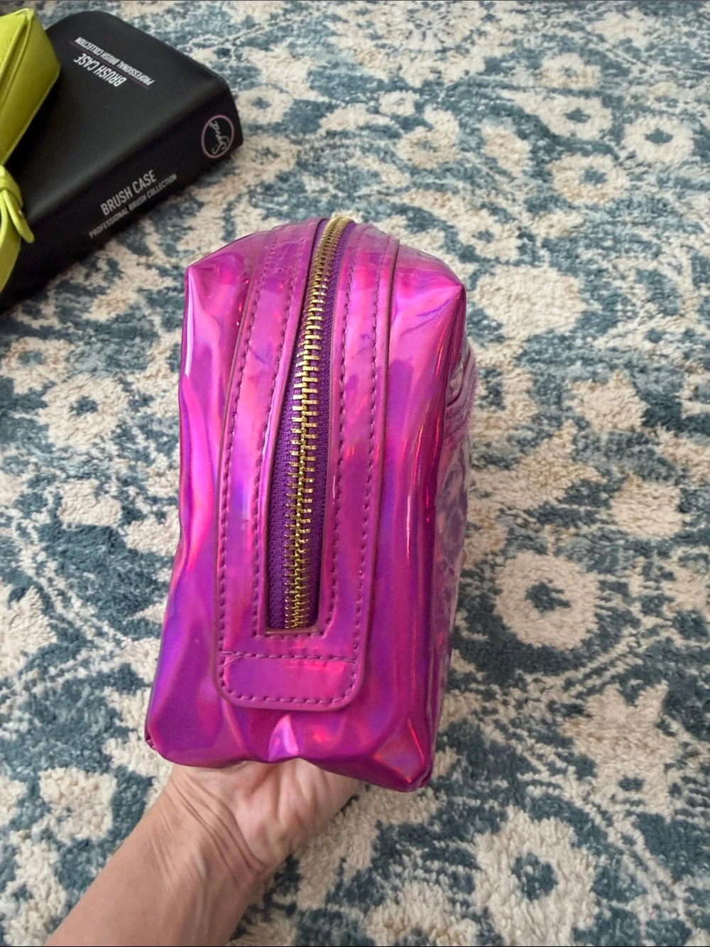 Jeffree Star Iridescent Hot Pink Cosmetic Pouch - Picture 4 of 11